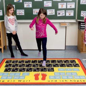 Buchstabenteppich Tastatur "Groß- und Kleinbuchstaben"