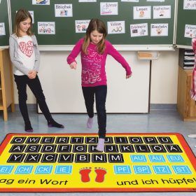 Buchstabenteppich Tastatur "nur Großbuchstaben"