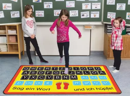 Buchstabenteppich Tastatur "nur Großbuchstaben"