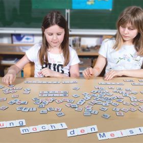 Tischauflage - "ABC-Buchstabenkärtchen"