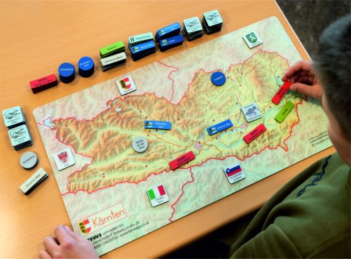 Tischauflage - Kärnten mit Legematerial