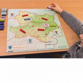 Tischauflage - Niederösterreich mit Legematerial