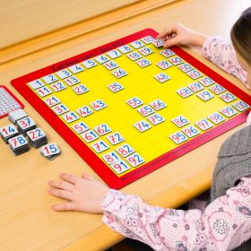 Tischauflage - Zahlenraum 1 bis 100 mit Legematerial