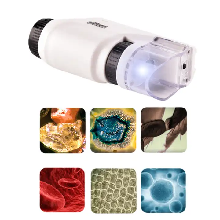 Tragbares Taschenmikroskop mit LED Licht – Bild 3