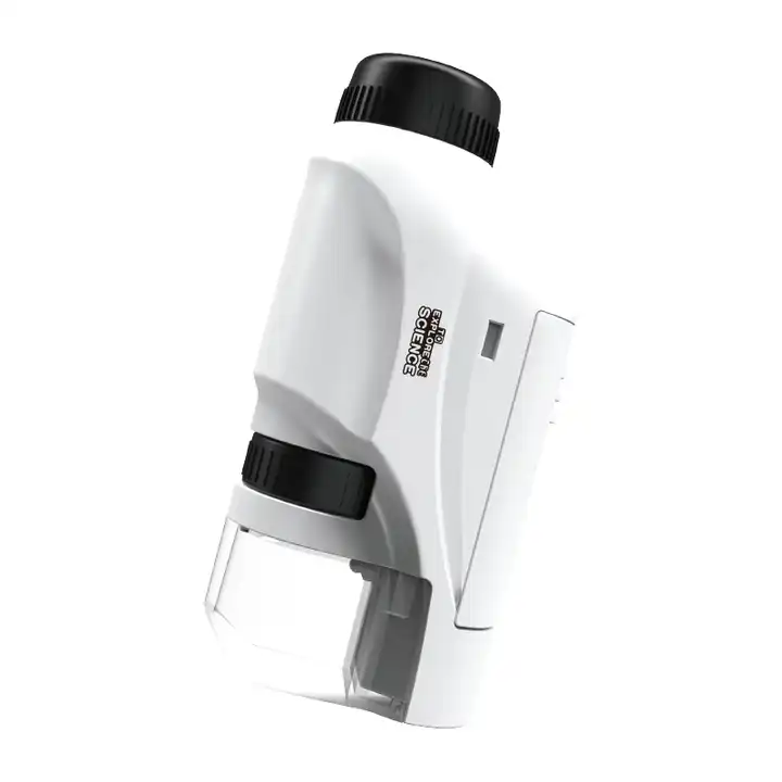 Lemoni Digitales Mikroskop - Handheld Taschenmikroskop Mit 2 Zoll Display & 1000x Vergrößerung (Weiß)