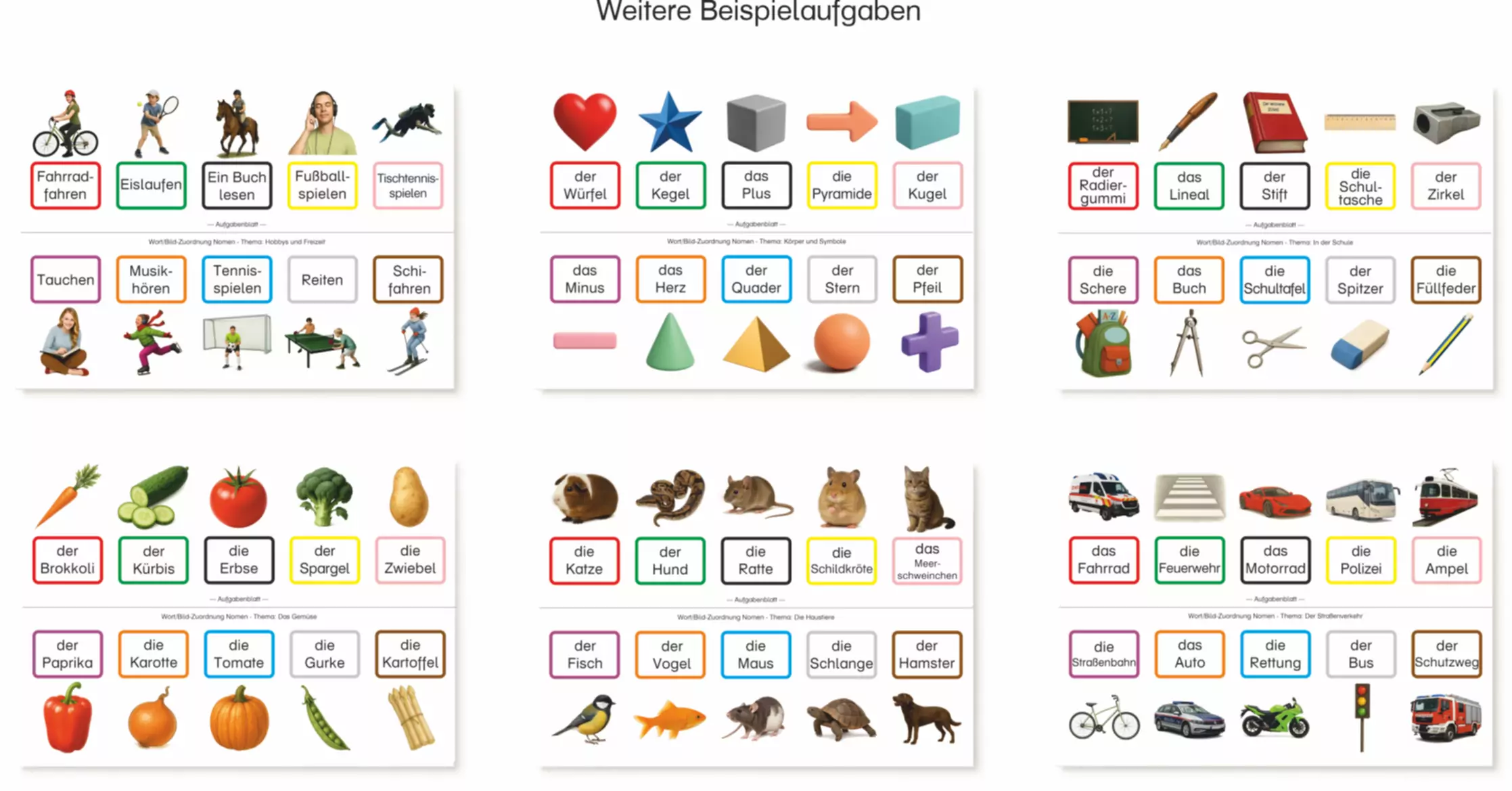 DAZ - Lernspiel 1 Wort / Bild – Bild 3