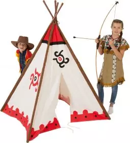 Wigwam / Tipi 4 Seiten mit Fenster
