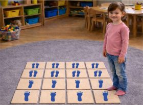 Teppichkärtchen Füße