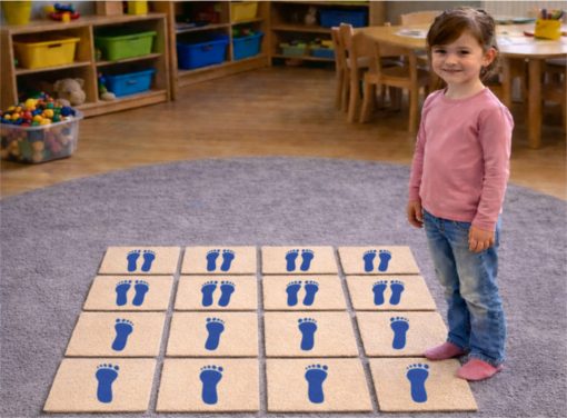 Teppichkärtchen Füße